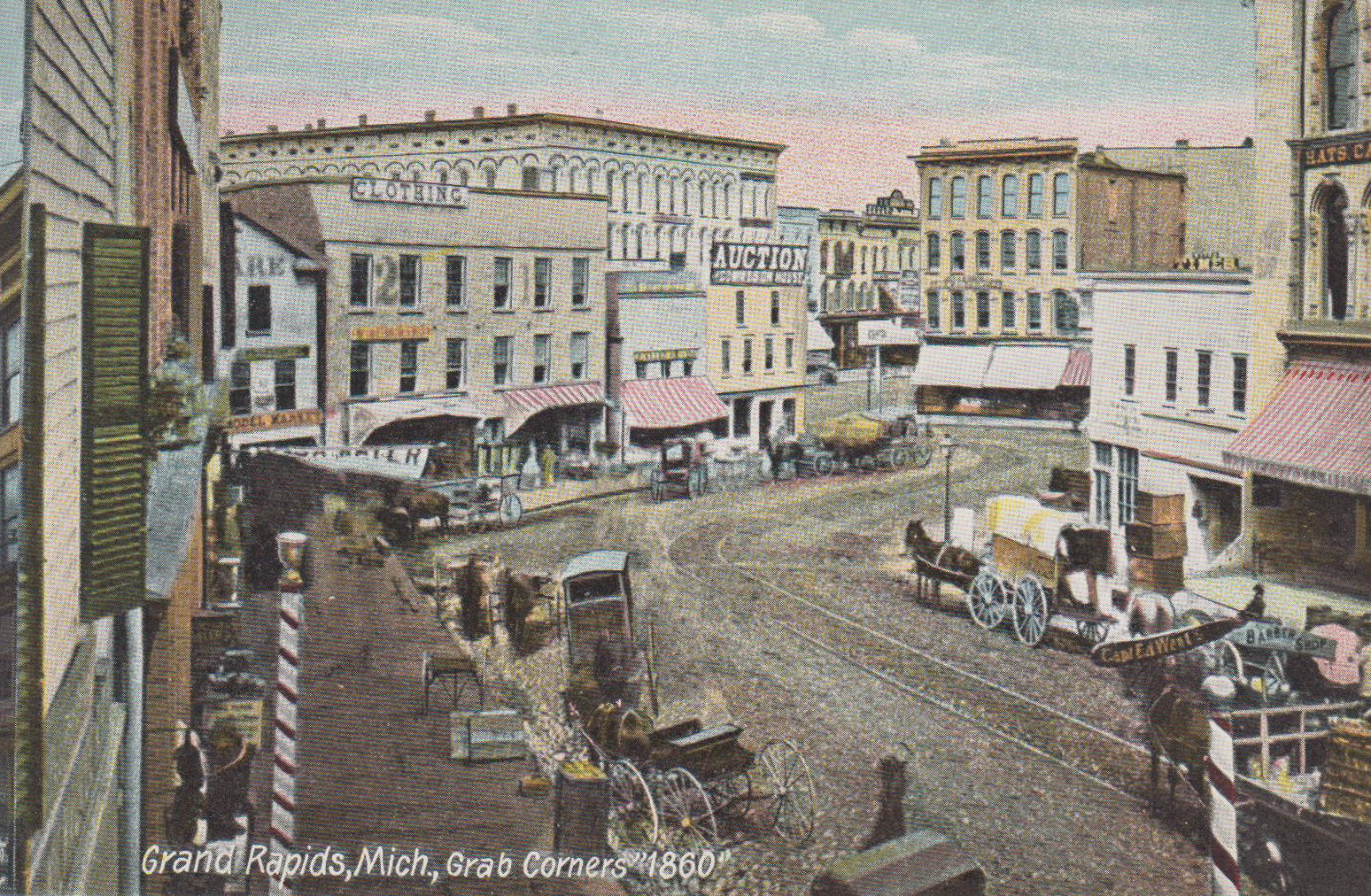 Grand Rapids, MI – Grab Corners – circa 1860